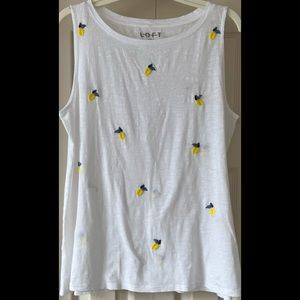 NWOT Loft Embroidered Tank